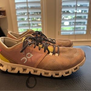 On Running women’s coral and Yellow Shoes